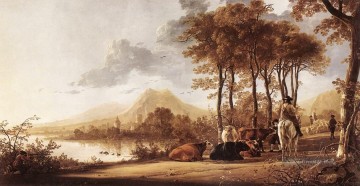  Maler Maler - Fluss Landschaft Landschaftsmaler Aelbert Cuyp